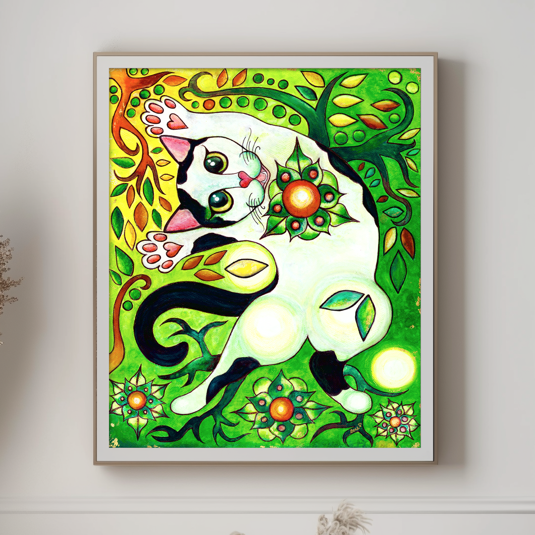 Immortalising Love: The Heart Chakra Painting of Moo Moo