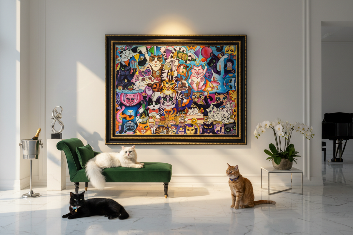 THE FUR BALL - Artist-Signed Museum Fine Art Print