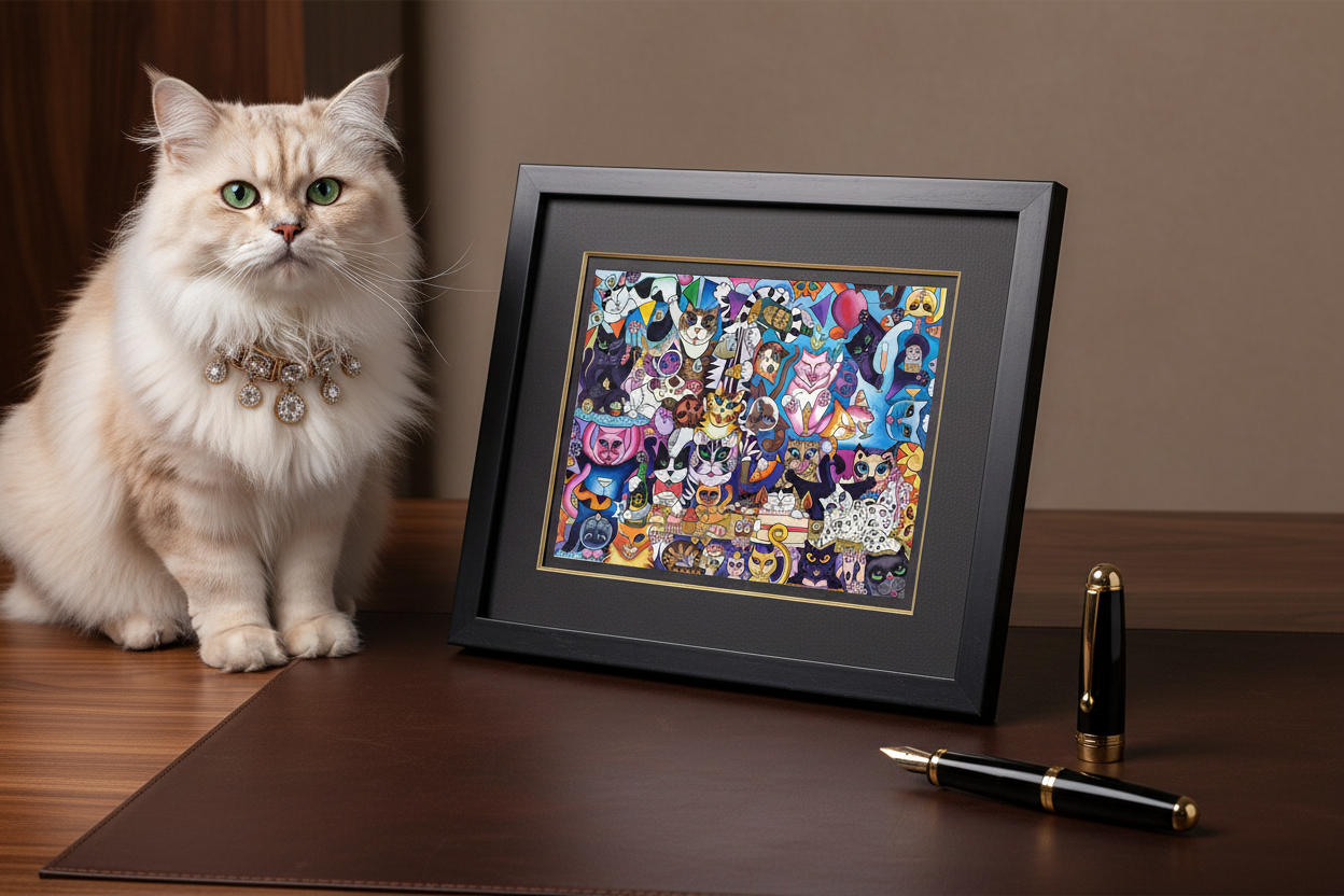 THE FUR BALL - A5 Greeting Card Secondary image