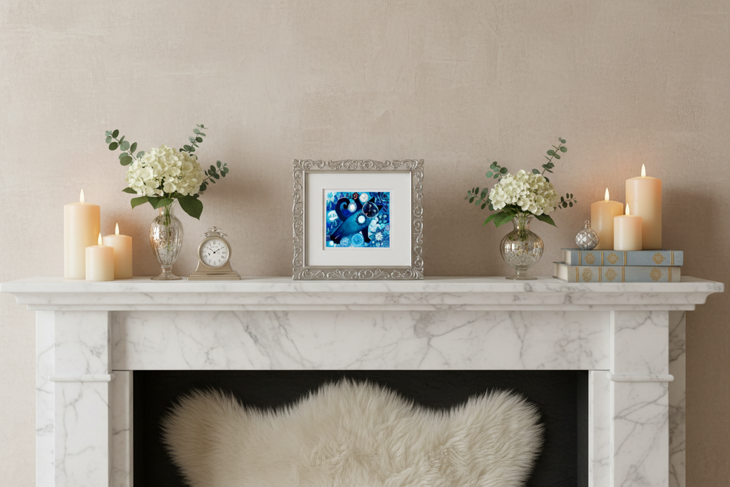 SAKURA BLUE - A5 Greeting Card