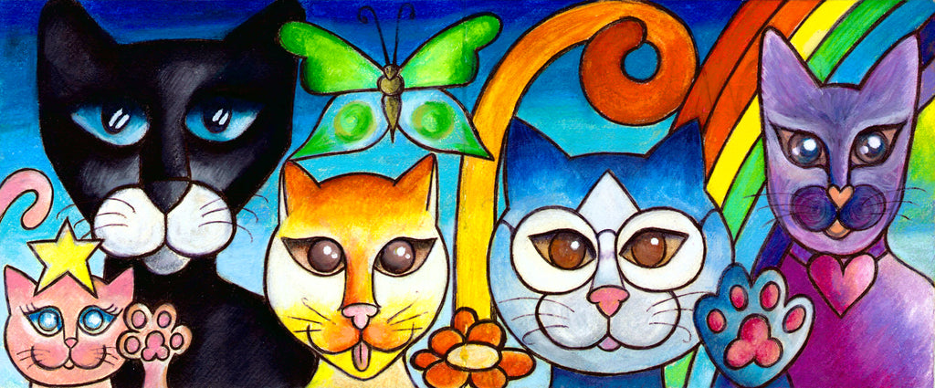 MEET THE MEOWENS Original Painting (SOLD) image 0