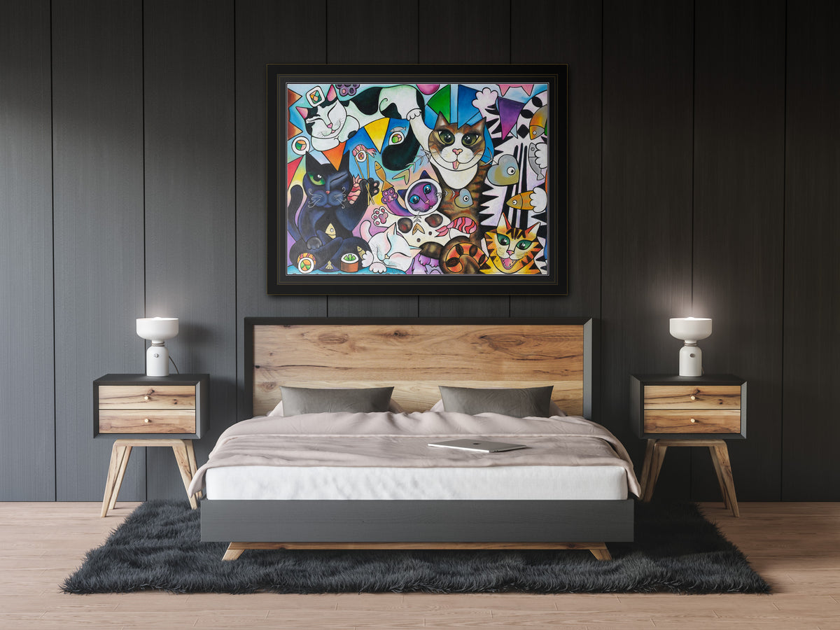 LET’S PURR-TY! Original Painting image 1