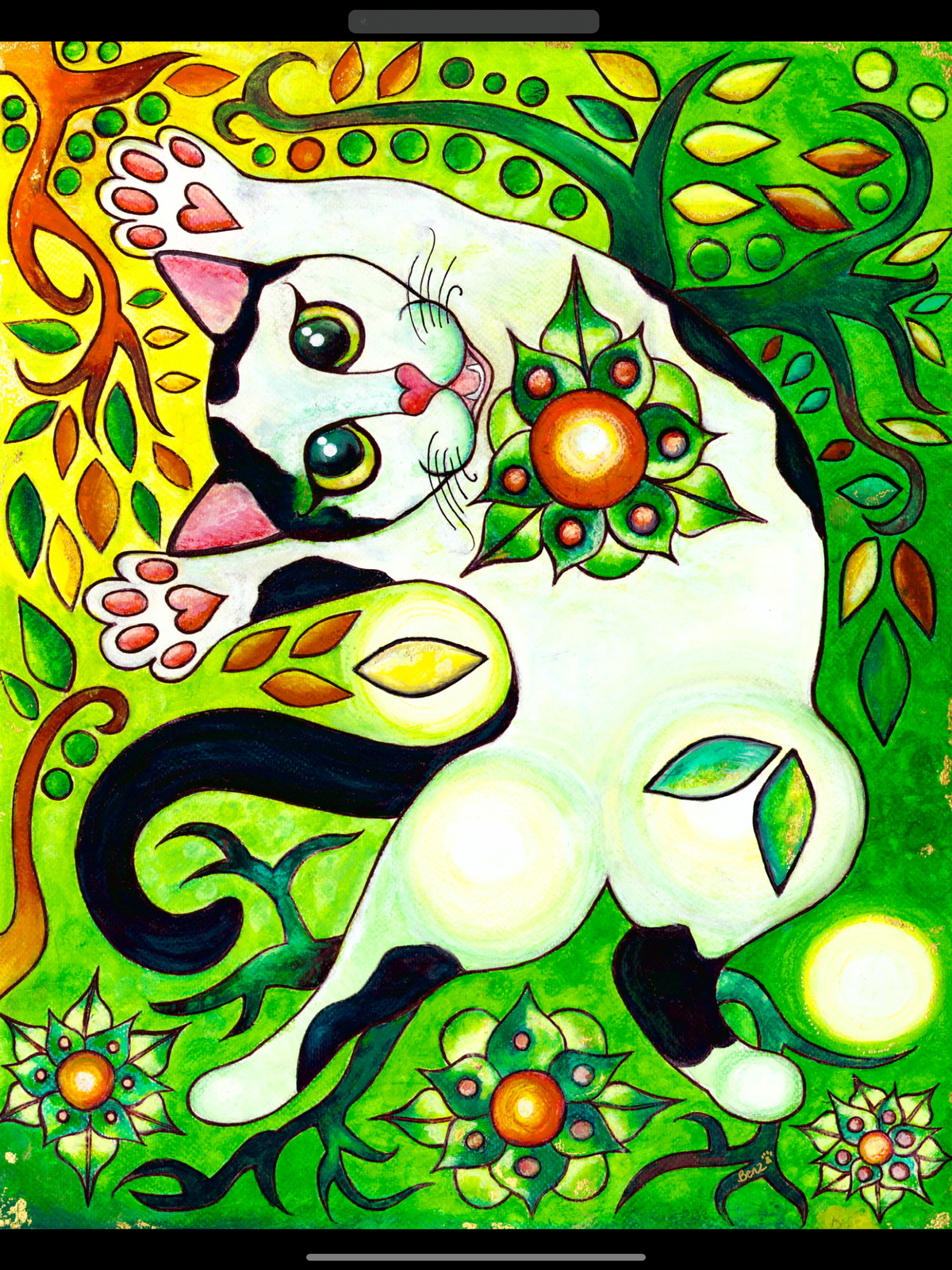 TRANQUIL KITTY - Artist-Signed Museum Fine Art Print