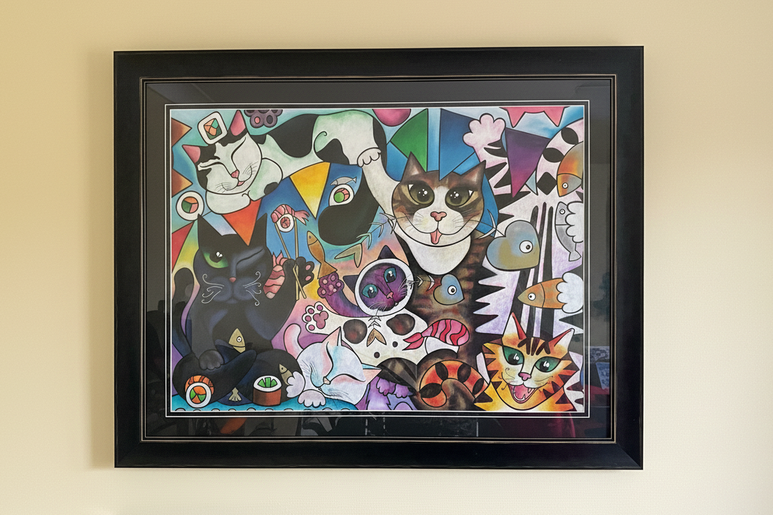 THE FUR BALL - A Collection of Four Original Artworks Secondary image