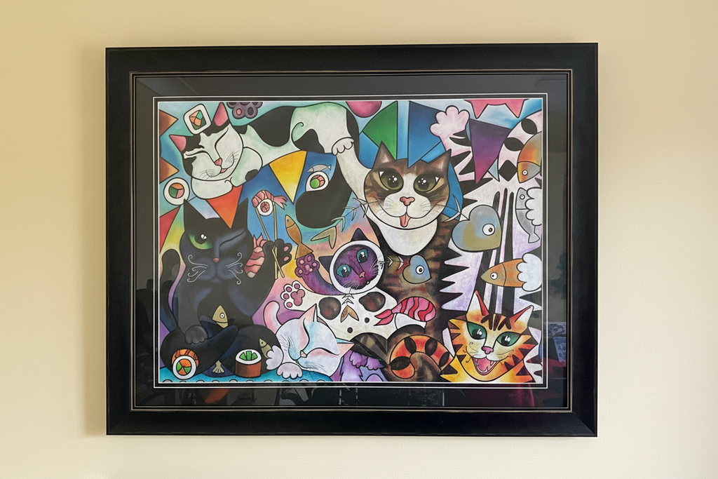 THE FUR BALL - A Collection of Four Original Artworks
