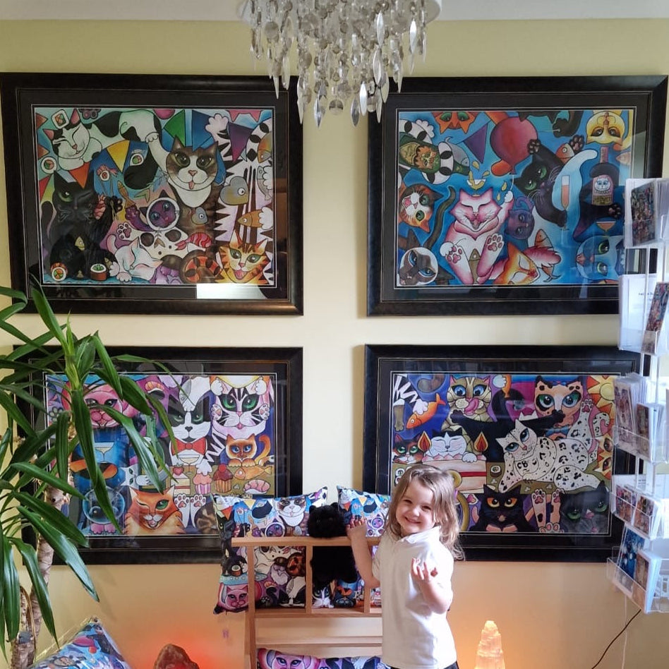 THE FUR BALL - A Collection of Four Original Artworks Main image