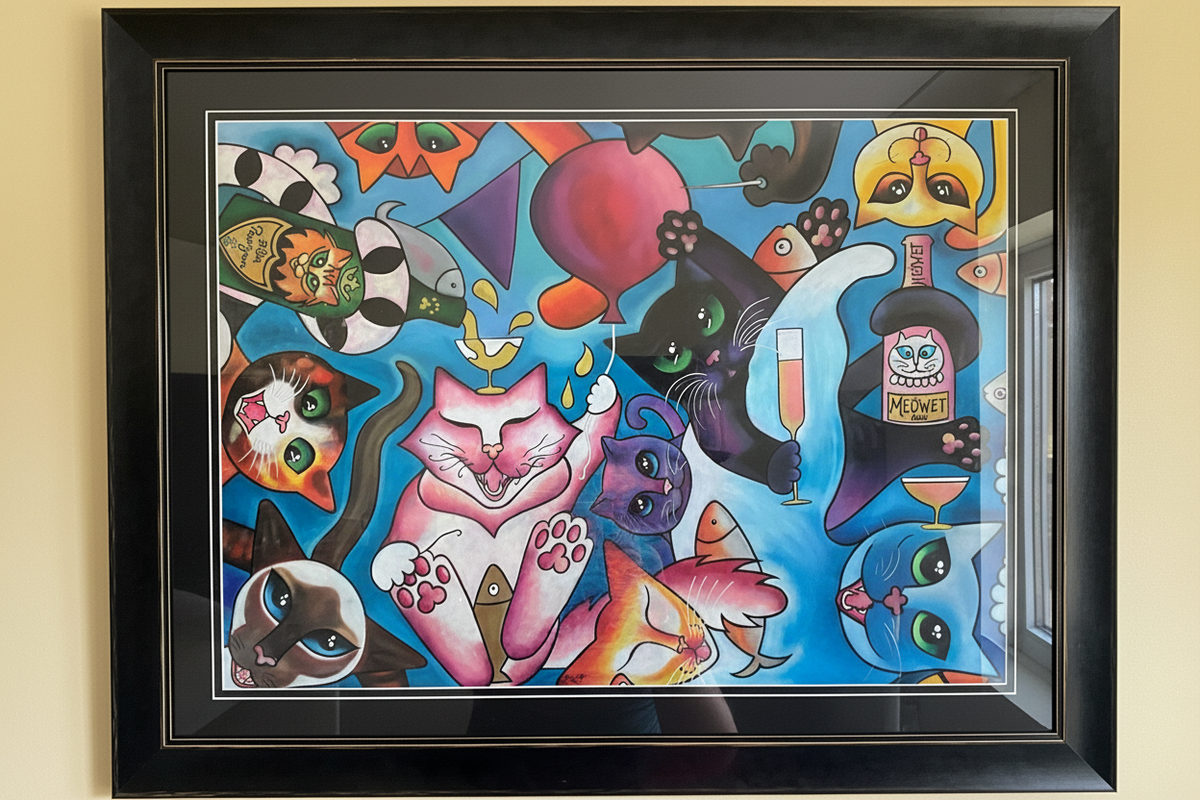 THE FUR BALL - A Collection of Four Original Artworks