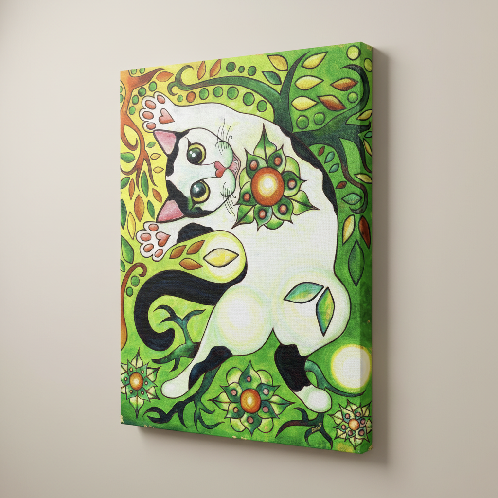 TRANQUIL KITTY - Fine Art Canvas Secondary image