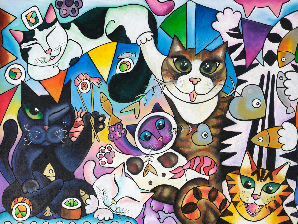 IT’S PURRTY TIME! - Original Artwork