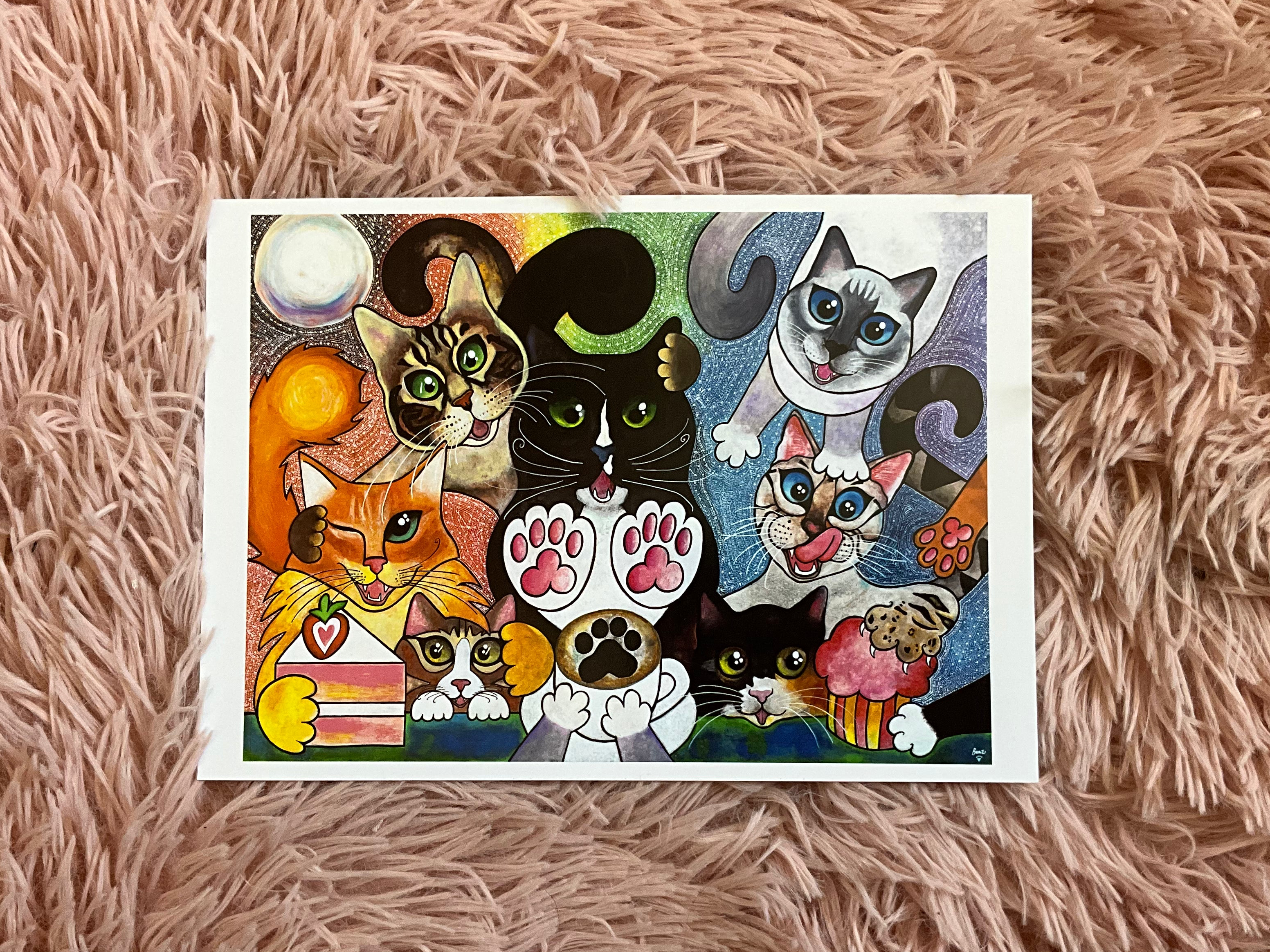 HAPPY HOUR AT THE CAT CAFÉ - Post/Gallery Card Secondary image