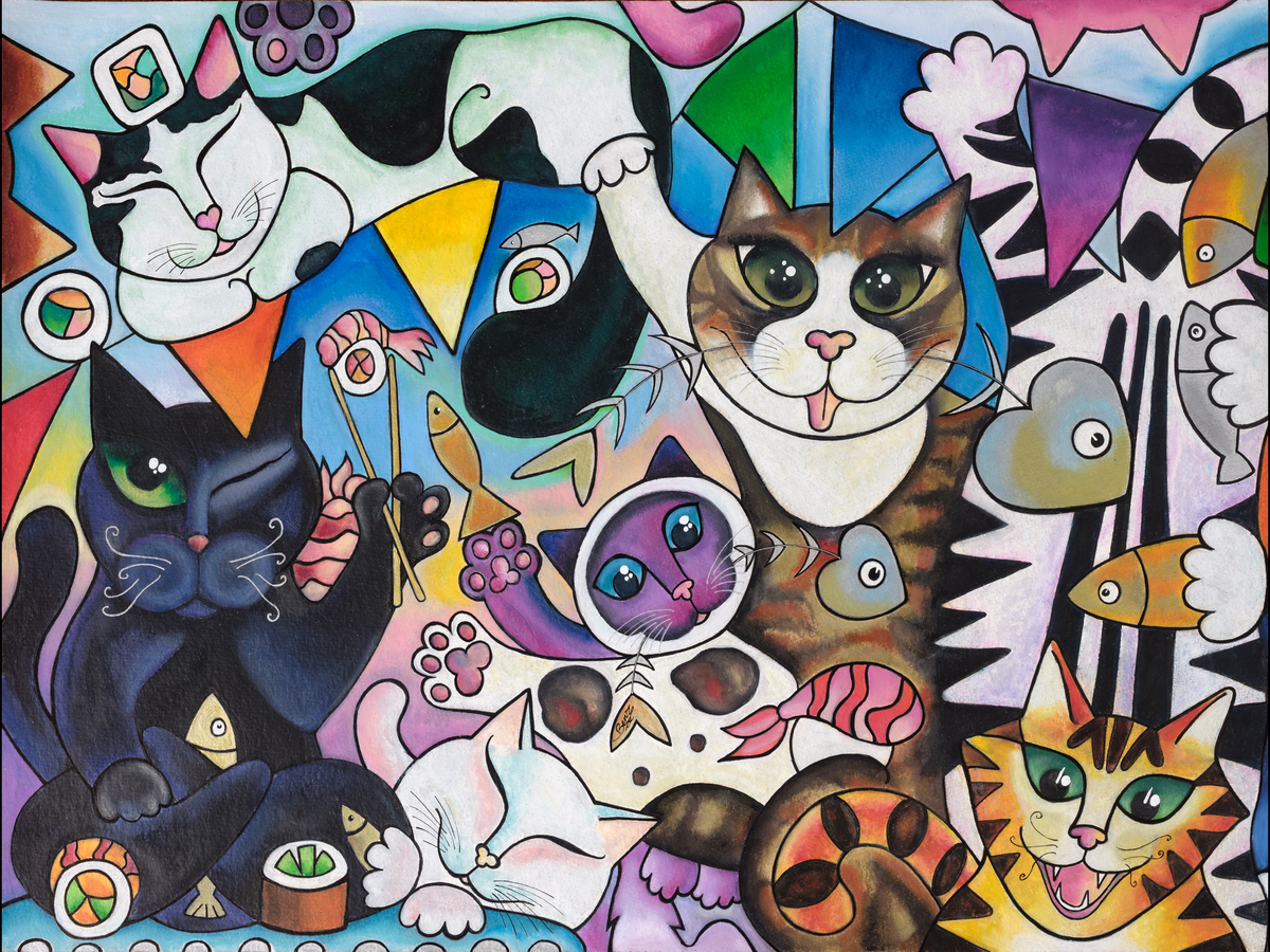 IT’S PURRTY TIME! - Fine Art Canvas Main image
