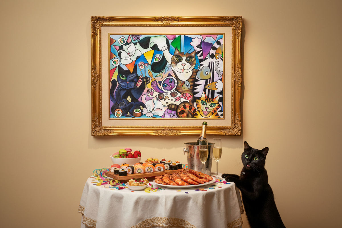 IT’S PURRTY TIME - Artist-Signed Museum Fine Art Print