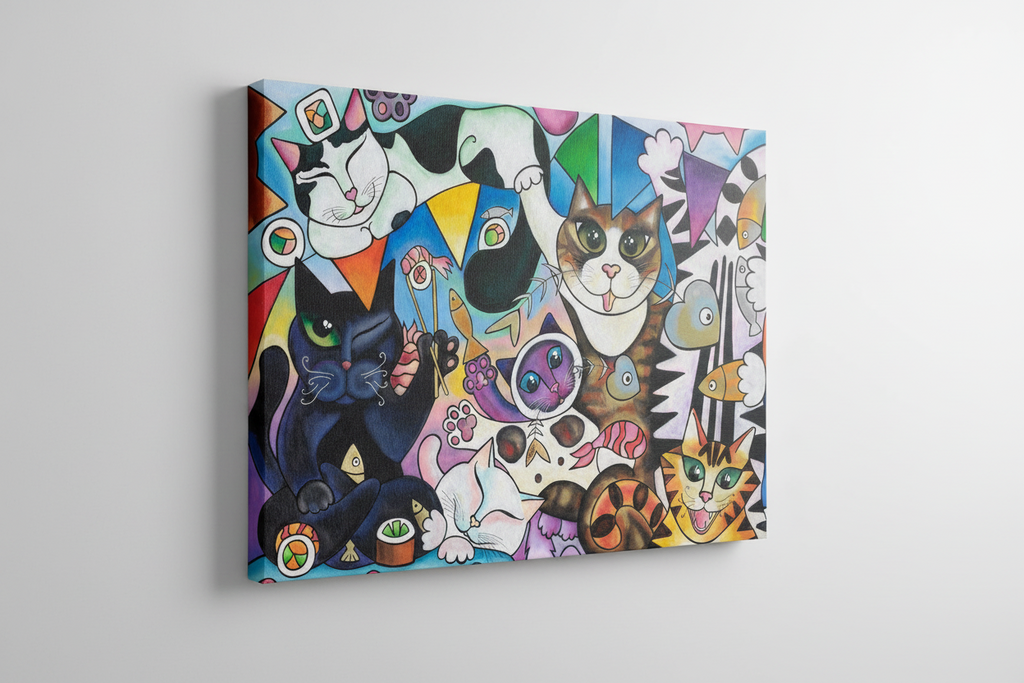 IT’S PURRTY TIME! - Fine Art Canvas