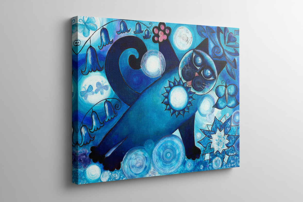 SAKURA BLUE - Fine Art Canvas Secondary image