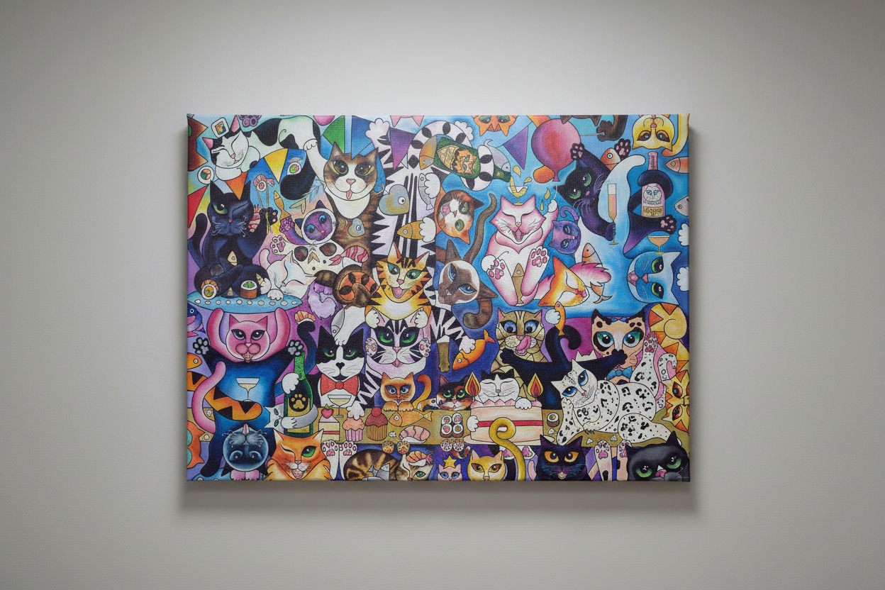 THE FUR BALL - Fine Art Canvas Secondary image