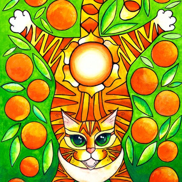WILD ORANGE Original Painting