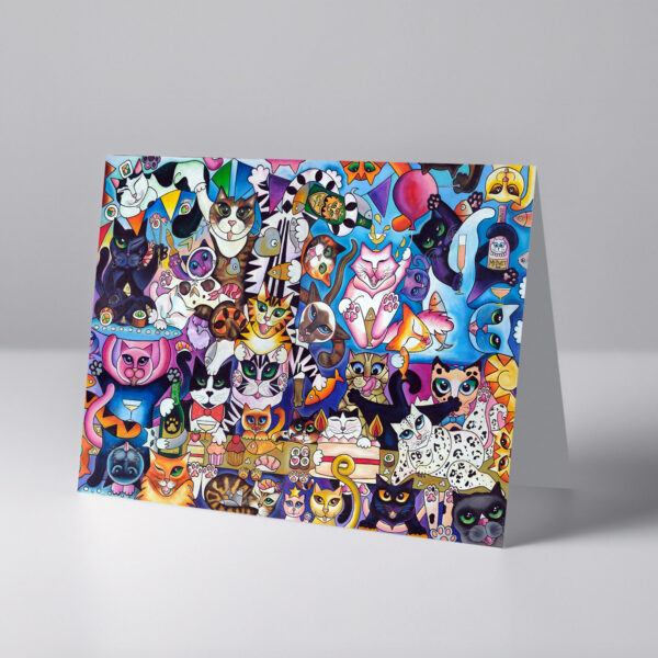 THE FUR BALL Greeting Card