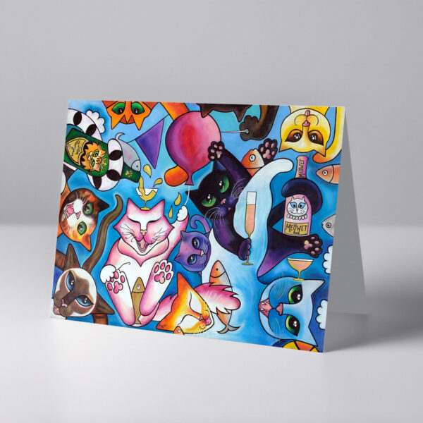 A TOAST TO WHISKERS Greeting Card